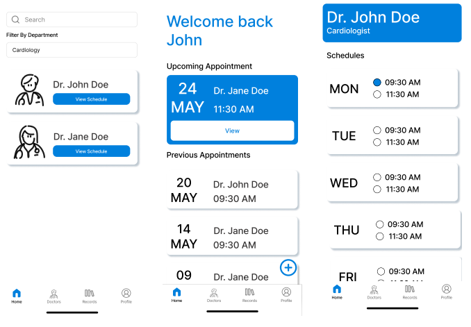 Hospital Appointment Mobile App
